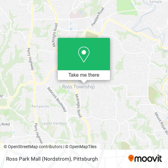 Mapa de Ross Park Mall (Nordstrom)