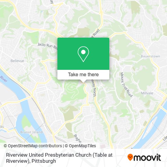 Mapa de Riverview United Presbyterian Church (Table at Riverview)