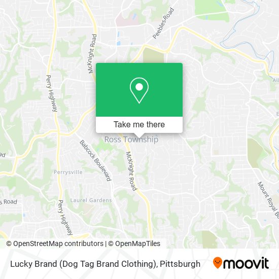 Lucky Brand (Dog Tag Brand Clothing) map