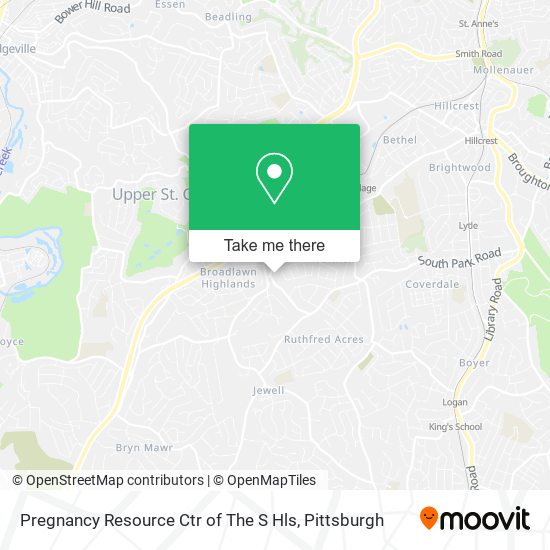 Pregnancy Resource Ctr of The S Hls map