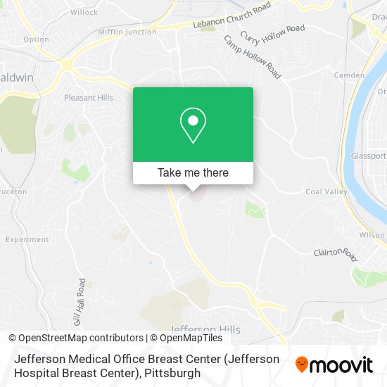 Mapa de Jefferson Medical Office Breast Center (Jefferson Hospital Breast Center)