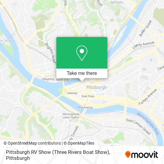 Pittsburgh RV Show (Three Rivers Boat Show) map