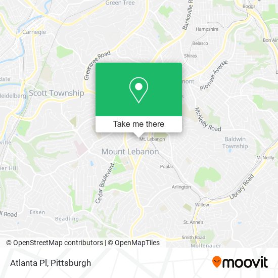 Atlanta Pl map