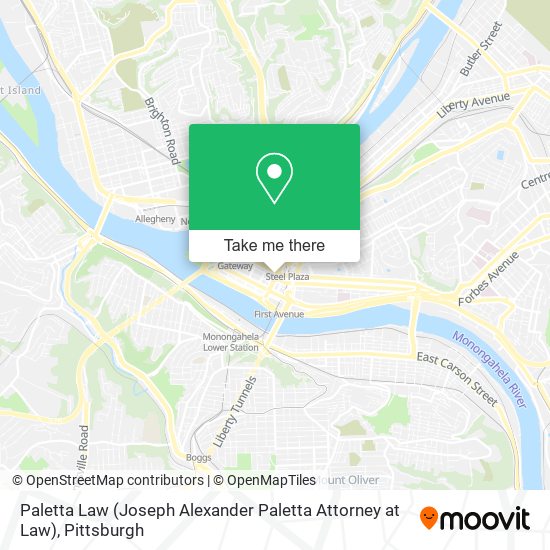 Mapa de Paletta Law (Joseph Alexander Paletta Attorney at Law)