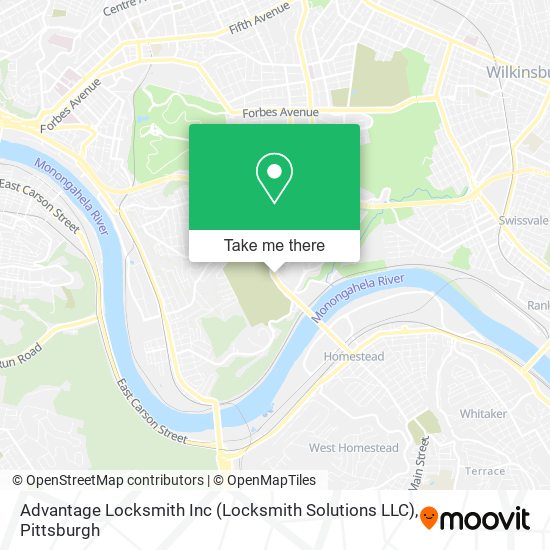 Mapa de Advantage Locksmith Inc (Locksmith Solutions LLC)
