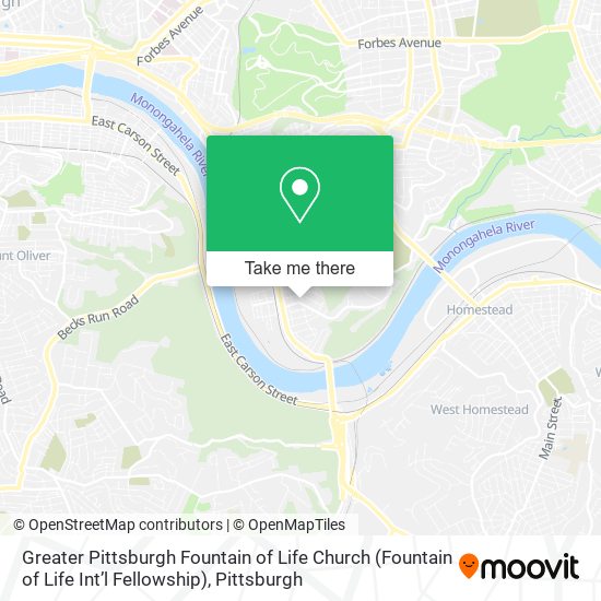 Greater Pittsburgh Fountain of Life Church (Fountain of Life Int’l Fellowship) map