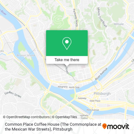 Common Place Coffee House (The Commonplace at the Mexican War Streets) map