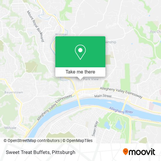 Sweet Treat Buffets map