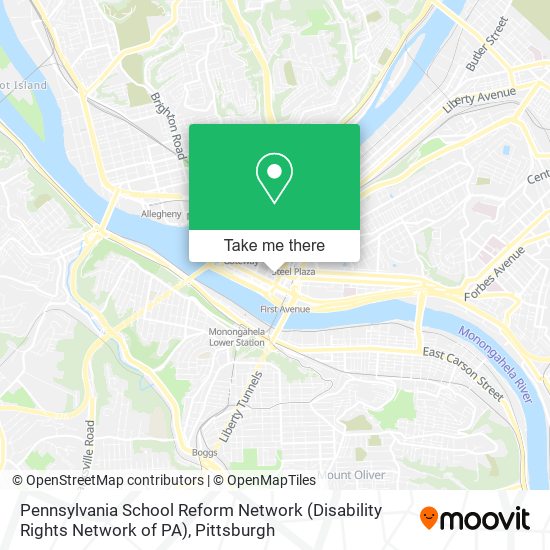 Mapa de Pennsylvania School Reform Network (Disability Rights Network of PA)