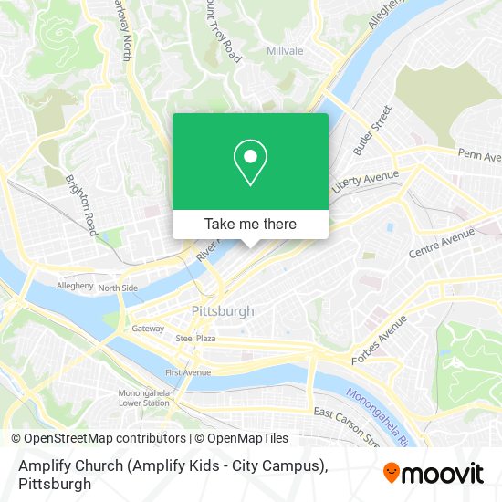 Mapa de Amplify Church (Amplify Kids - City Campus)