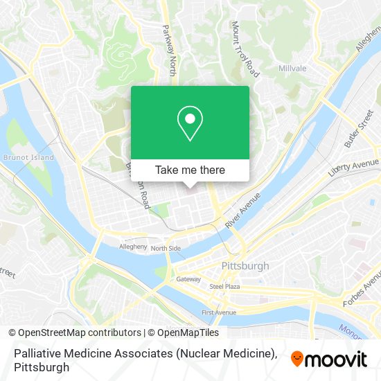 Mapa de Palliative Medicine Associates (Nuclear Medicine)