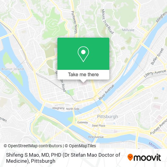 Mapa de Shifeng S Mao, MD, PHD (Dr Stefan Mao Doctor of Medicine)