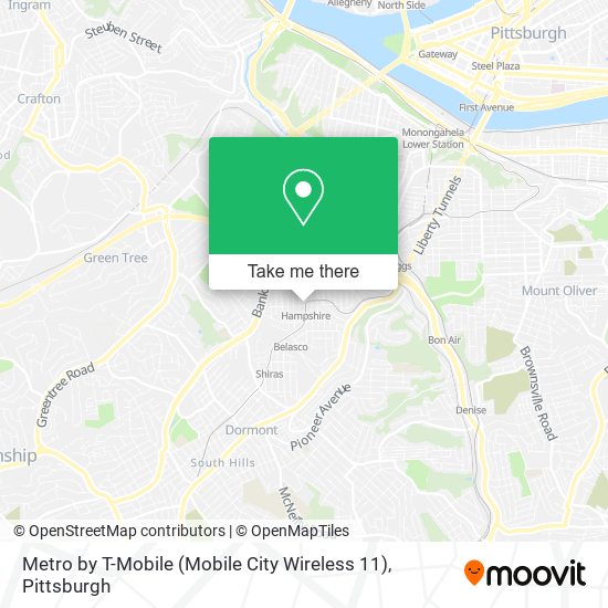 Mapa de Metro by T-Mobile (Mobile City Wireless 11)