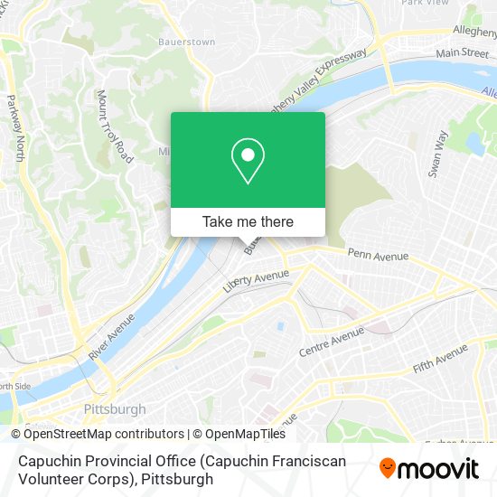 Capuchin Provincial Office (Capuchin Franciscan Volunteer Corps) map