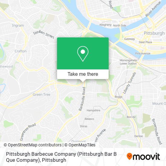 Mapa de Pittsburgh Barbecue Company (Pittsburgh Bar B Que Company)