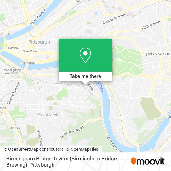 Mapa de Birmingham Bridge Tavern (Birmingham Bridge Brewing)
