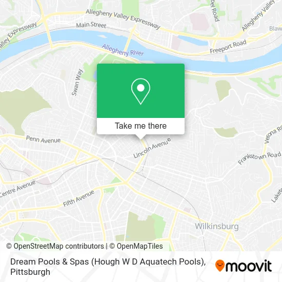 Dream Pools & Spas (Hough W D Aquatech Pools) map