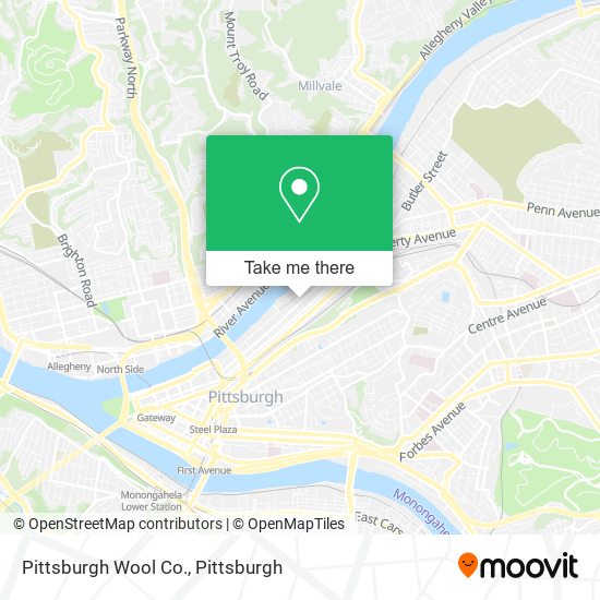 Pittsburgh Wool Co. map