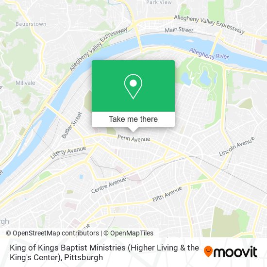 Mapa de King of Kings Baptist Ministries (Higher Living & the King's Center)