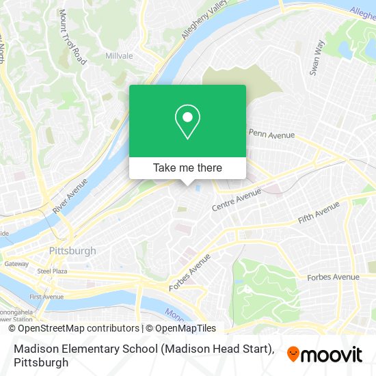 Mapa de Madison Elementary School (Madison Head Start)