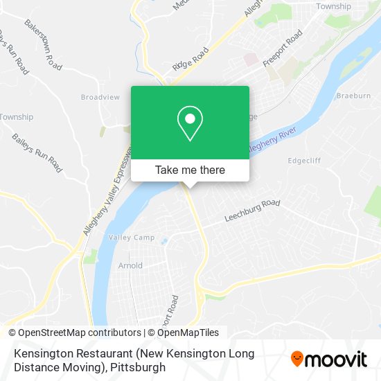 Kensington Restaurant (New Kensington Long Distance Moving) map