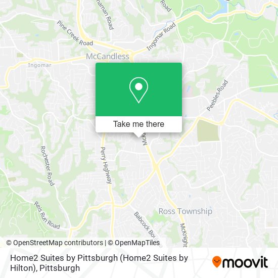 Home2 Suites by Pittsburgh map
