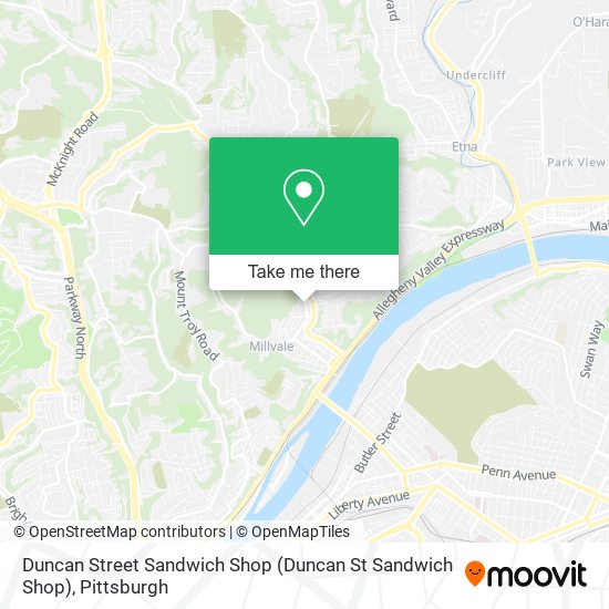 Mapa de Duncan Street Sandwich Shop