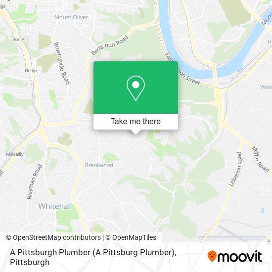 A Pittsburgh Plumber (A Pittsburg Plumber) map