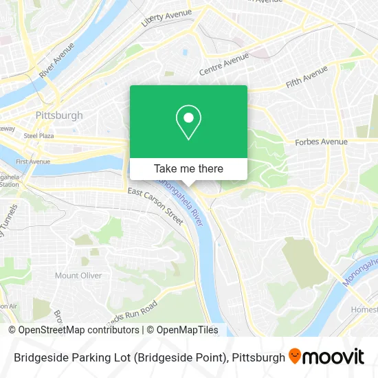 Bridgeside Parking Lot (Bridgeside Point) map