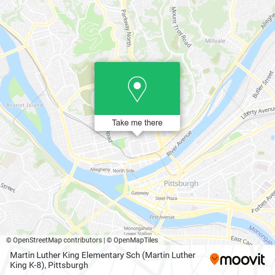 Martin Luther King Elementary Sch (Martin Luther King K-8) map