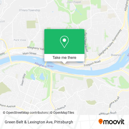 Mapa de Green Belt & Lexington Ave