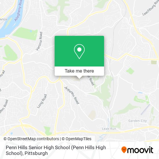 Penn Hills Senior High School map