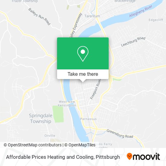 Affordable Prices Heating and Cooling map