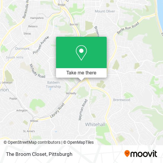Mapa de The Broom Closet