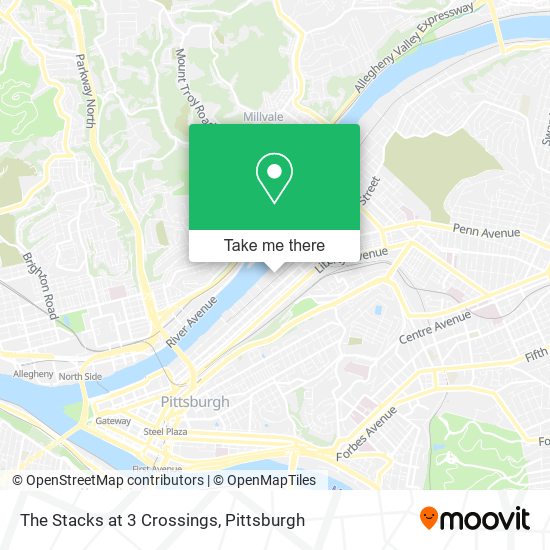 The Stacks at 3 Crossings map