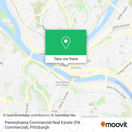 Mapa de Pennsylvania Commercial Real Estate (PA Commercial)