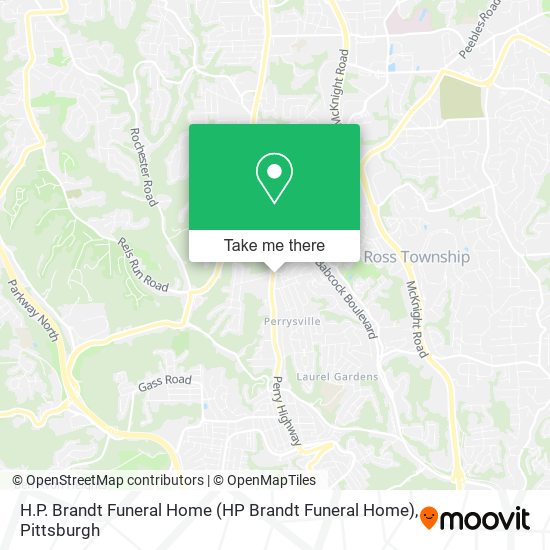 H.P. Brandt Funeral Home map