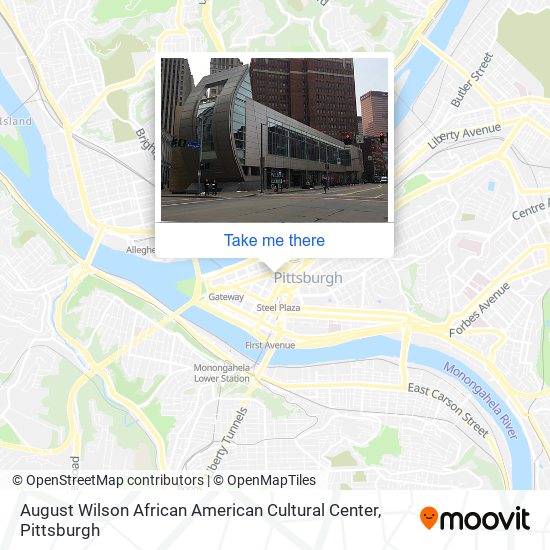 August Wilson African American Cultural Center map
