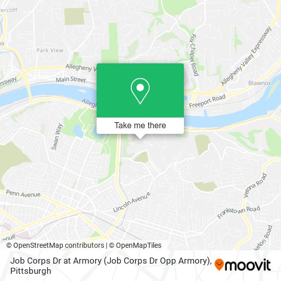 Job Corps Dr at Armory map