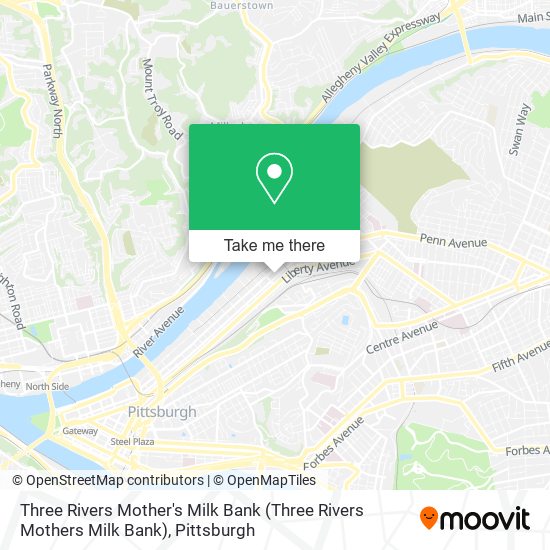 Three Rivers Mother's Milk Bank (Three Rivers Mothers Milk Bank) map