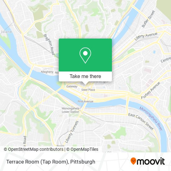Mapa de Terrace Room (Tap Room)