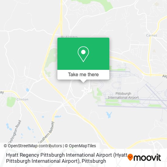 Mapa de Hyatt Regency Pittsburgh International Airport