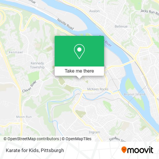 Karate for Kids map