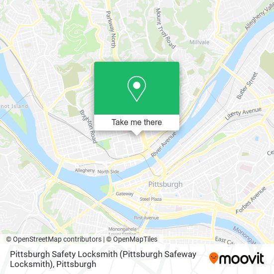 Pittsburgh Safety Locksmith (Pittsburgh Safeway Locksmith) map