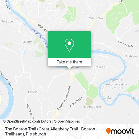 The Boston Trail (Great Allegheny Trail - Boston Trailhead) map