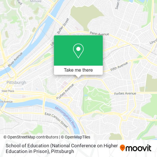 Mapa de School of Education (National Conference on Higher Education in Prison)