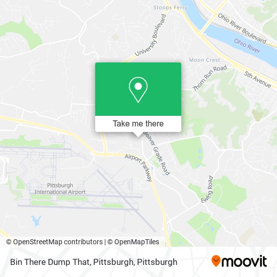 Bin There Dump That, Pittsburgh map