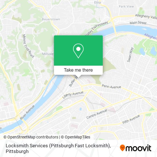 Mapa de Locksmith Services (Pittsburgh Fast Locksmith)