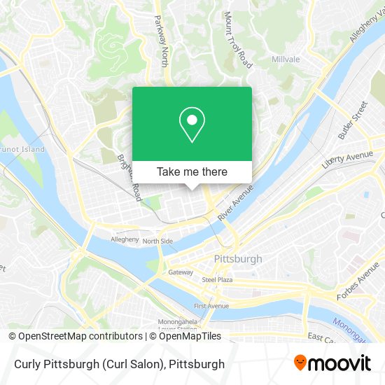 Curly Pittsburgh (Curl Salon) map
