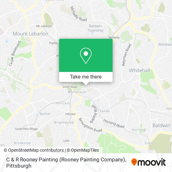 Mapa de C & R Rooney Painting (Rooney Painting Company)